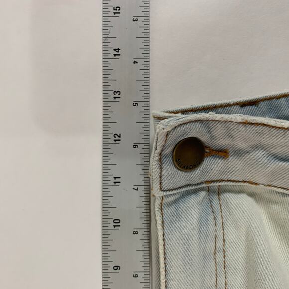 Billabong How Bout That Shorts 31 Light Blue Distressed Cut Off Raw Hem - Picture 7 of 11